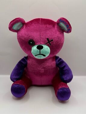 CivilizeD Bear Raised by Bears Pink and Purple Plush Stuffed Animal Rare